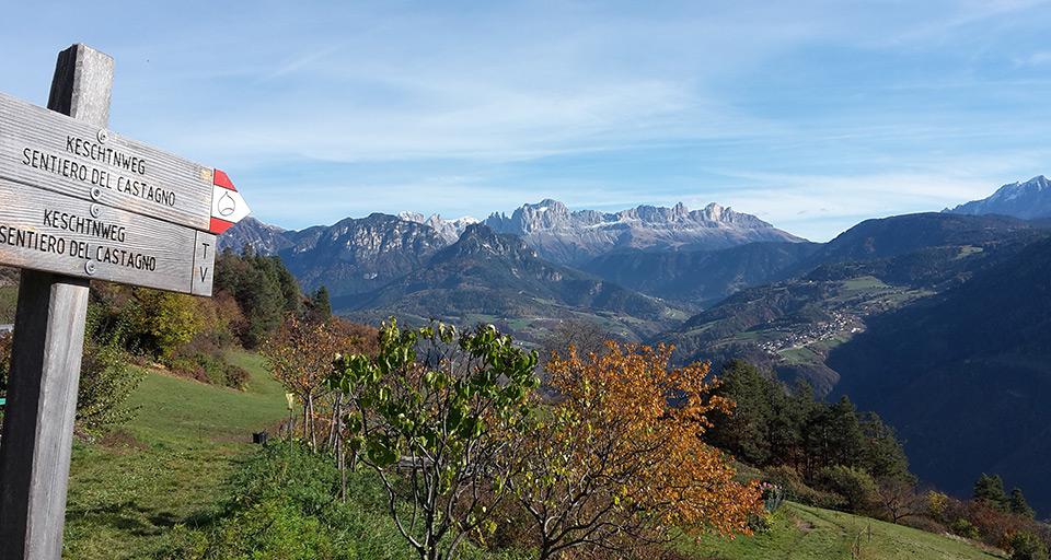 Keschtnweg, il sentiero delle castagne